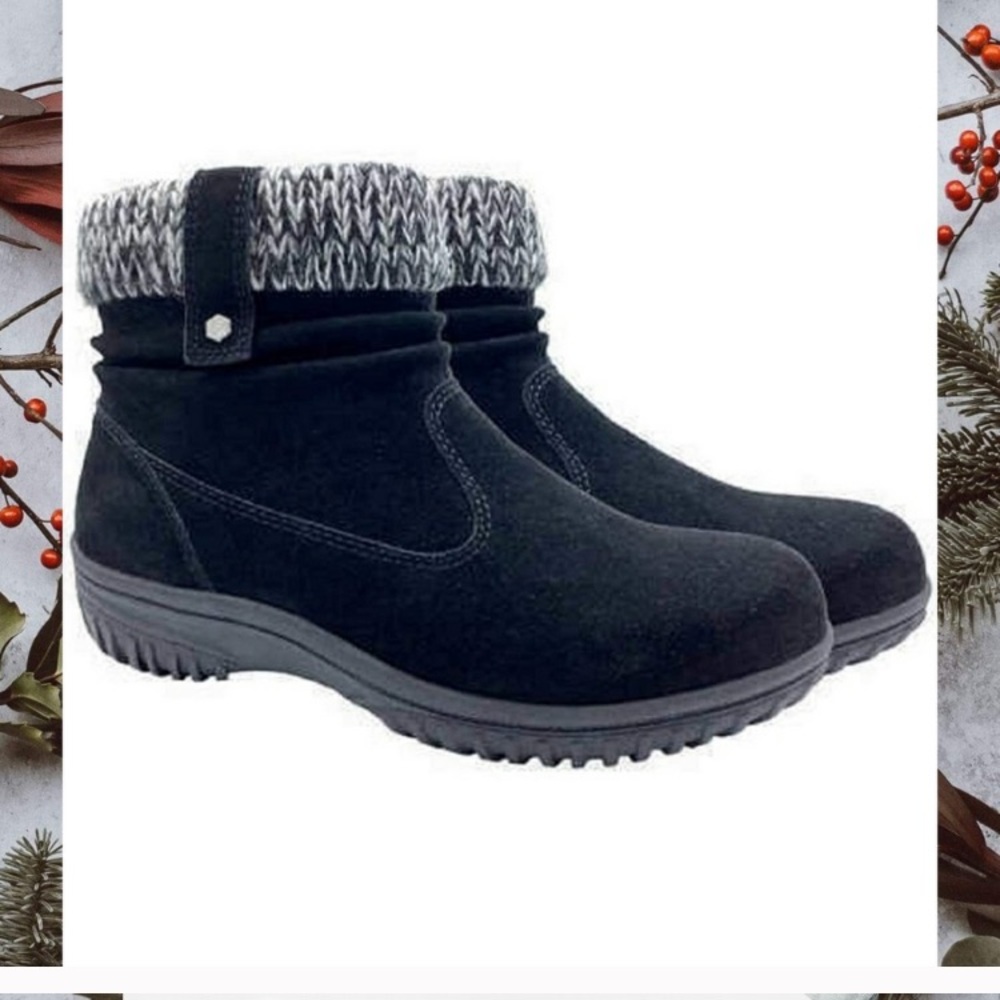 KHOMBU Winter Snow Boot LAURA Black REAL Suede